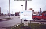 Hospital parking lot, corner of Front St. and Armit Ave., adjacent to the site of the old Russel Brothers boat shop location.